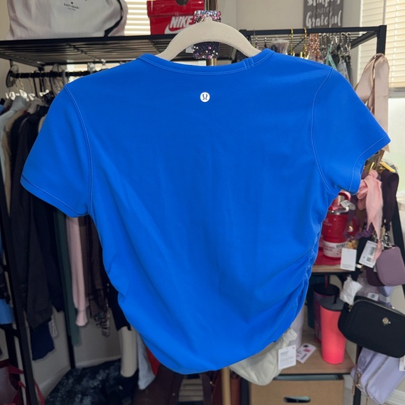 12. RARE Lululemon All It Takes Nulu Short-Sleeve T-Shirt in Pipe Dream Blue - Picture 4 of 5